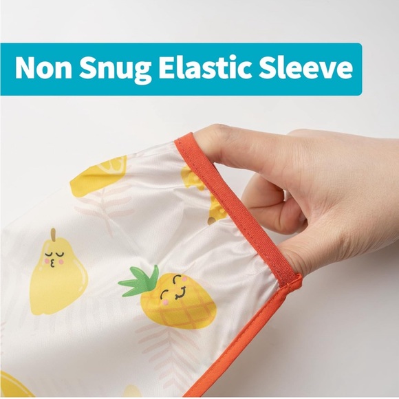 3 Pcs Long Sleeved Waterproof Baby👶🏽/Toddler🧒🏻Bibs w Crumb Catcher - Picture 8 of 9